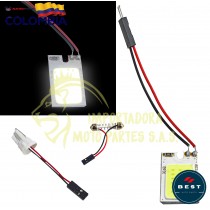 PANEL LED COB  18 SMD INTERIOR  ACOPLES INCLUIDOS 12V