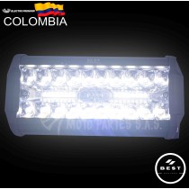 EXPLORADORA 40 LED FIJA FLASH BLANCA AMBAR  10800LM 9-36V