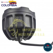 EXPLORADORA LED OJO DE ANGEL CIRCULAR FIJA + FLASH COLOR BLANCO- AMBAR  9-36V BEST