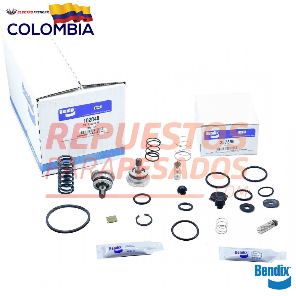 EMPAQUETADURA REPARACION VALVULA FRENO DE RESOTE SR-4 BENDIX