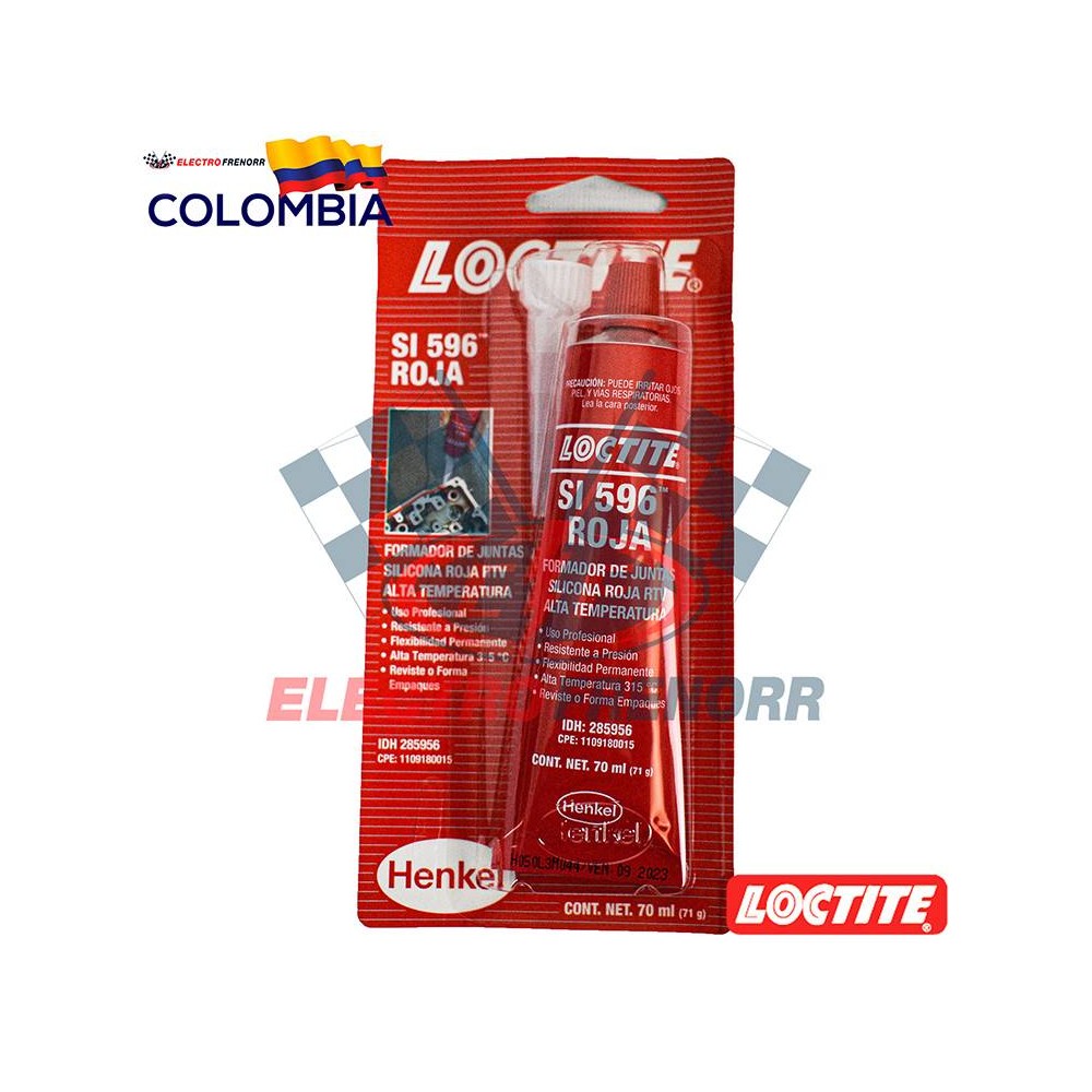 SILICONA ROJA RTV LOCTITE 70 ML LOCTITE