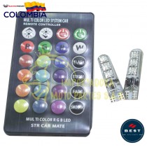 BOMBILLO COCUYO X2 CON CONTROL PARA CARRO O MOTO BEST