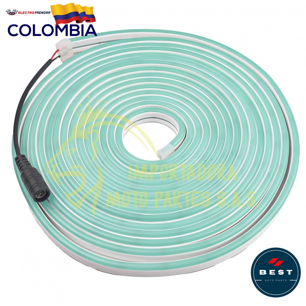CINTA NEON AZUL HIELO FIJA 4000LM 12V