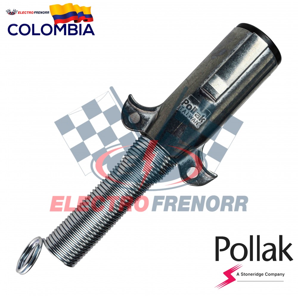 SWITCH LUCES 7 VIAS TRAILER C-RESORTE MACHO POLLAK