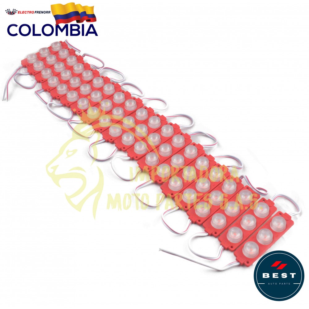 MODULO O CAPSULA 3 LED ROJO 12V