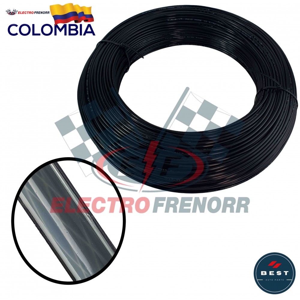 MANGUERA NYLON 6MM  NEGRA MTS BEST