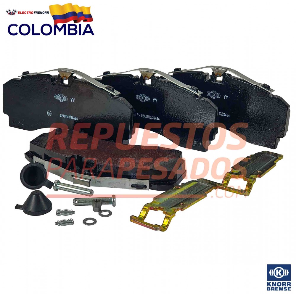 JUEGO DE PASTILLAS SCANIA KNORR