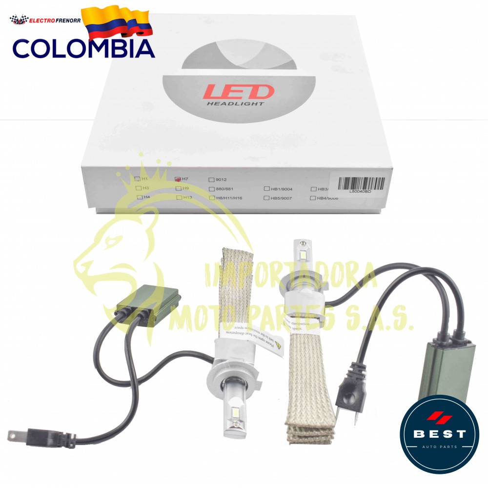 BOMBILLO  H7  LED CON DISIPADOR  12-24 VOLT