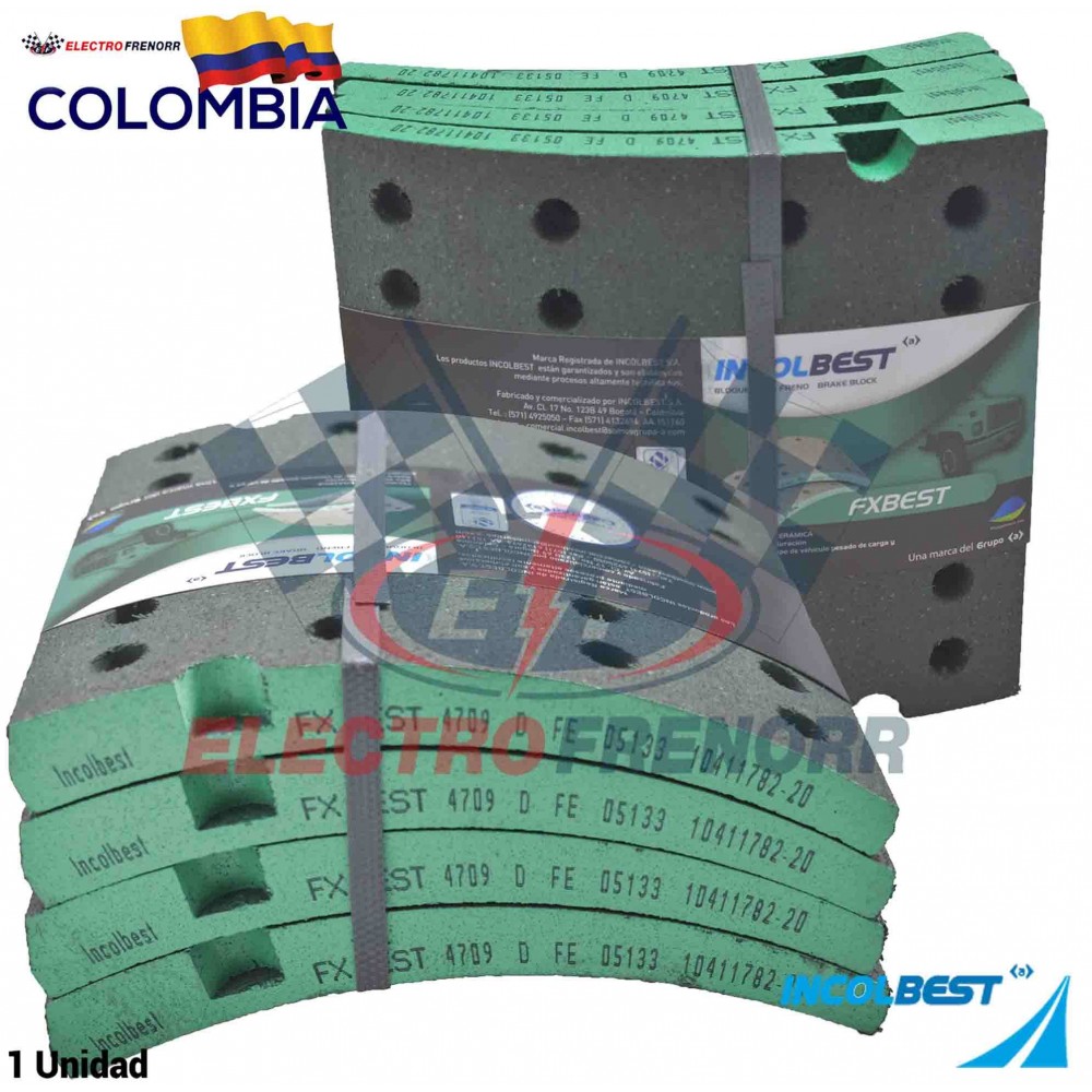 JGO BLOQUES DE FRENO 4709 (D) FORMULACION FXBEST INCOLBEST