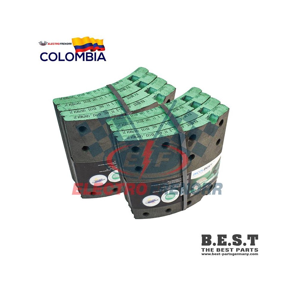 JUEGO BLOQUES DE FRENO 4718 (XD) FORMULACION FXBEST INCOLBEST