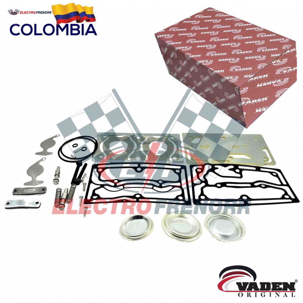 EMPAQUETADURA REPARACION CULATA COMPRESOR VOLVO B12M CON PLANCHUELA VADEN