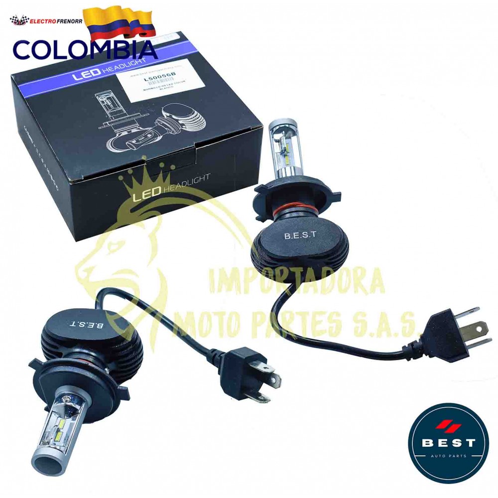 BOMBILLO H4 LED COLOR BLANCO BEST
