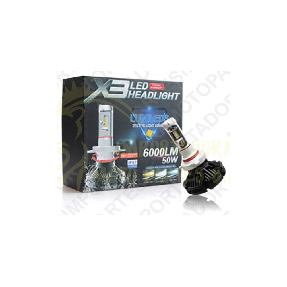 BOMBILLO X3 H7 12-24V BLANCO 5000LM BEST
